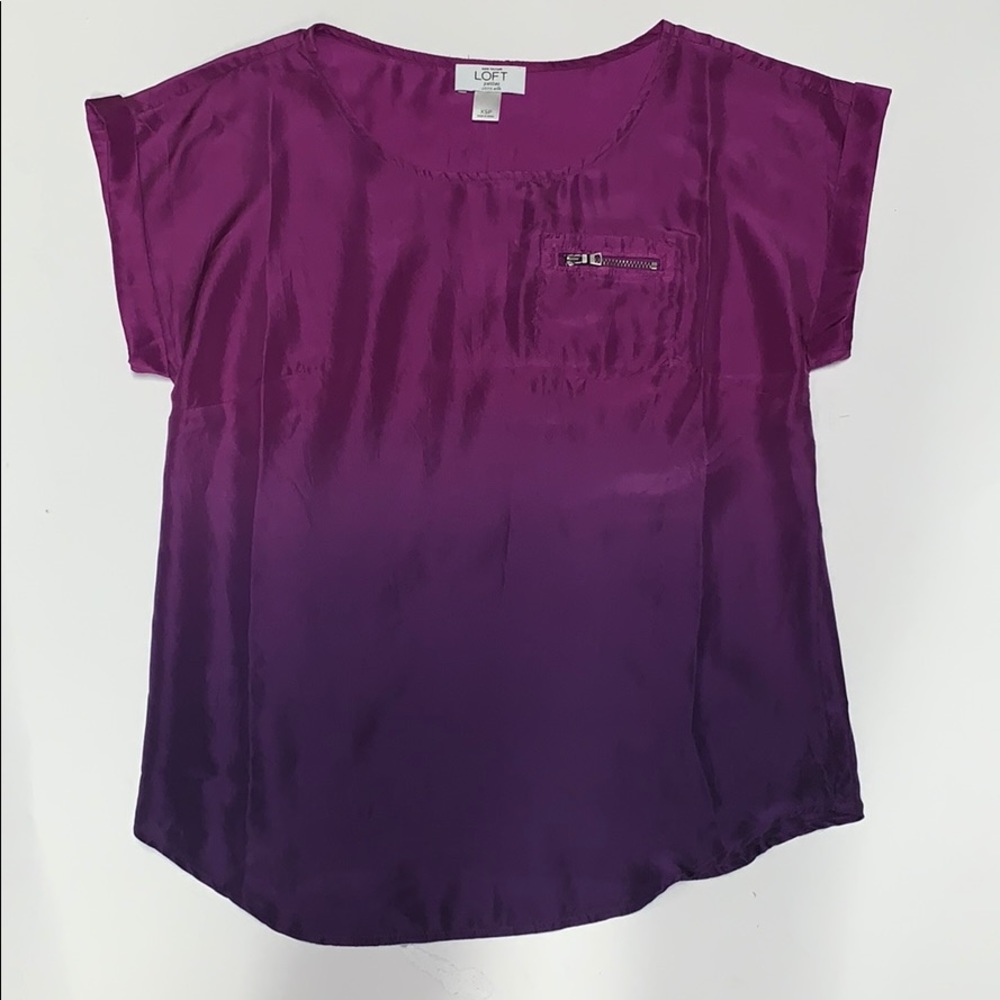 🎉NEW Ann Taylor Loft Ombré Blouse XSP